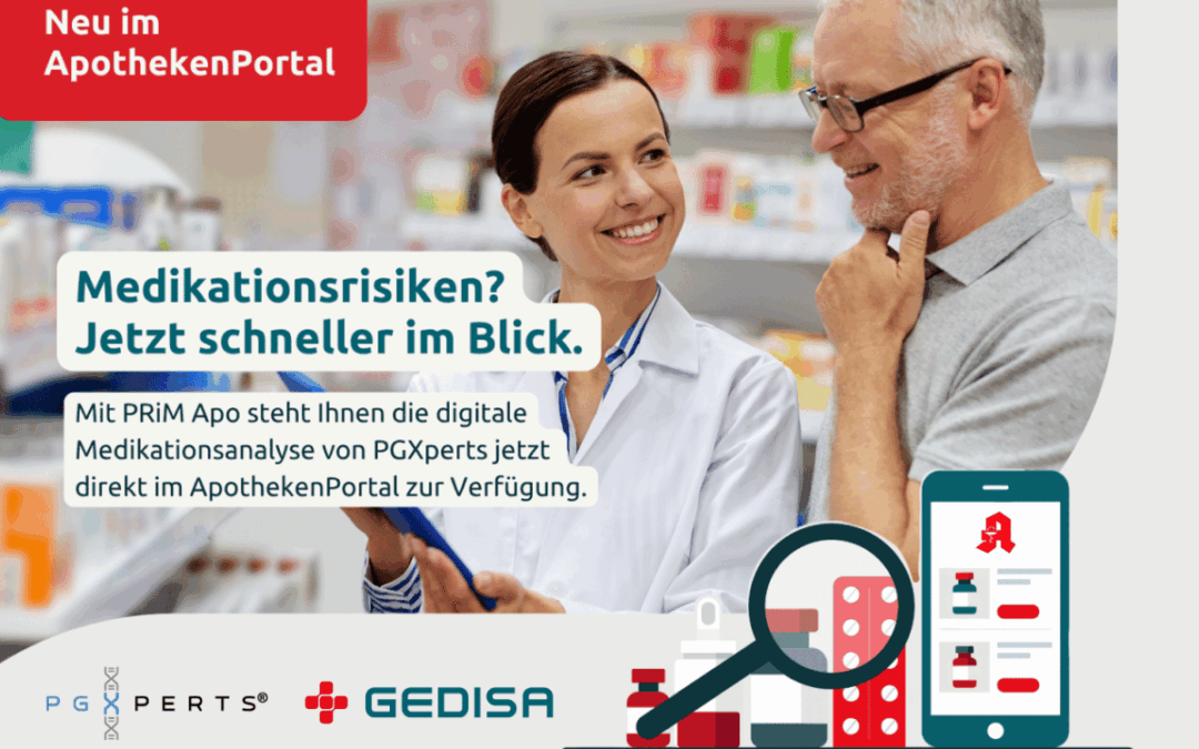 GEDISA and PGXperts are launching PRiM Apo on the ApothekenPortal